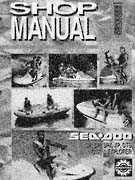 Personal Watercraft Sea Doo Sea - Doo 1993 Shop Manual