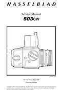 Photo Cameras Hasselblad Hasselblad - 500-503 Service Manual
