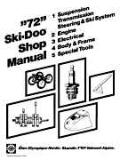 manuel de reparation skidoo 1972