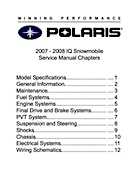 Free Polaris Repair Manual 2008 snowmobile