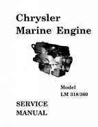 Stern Drives Chrysler 102632736 - Chrysler Marine Engine Service Manual-LM-318-360-BW